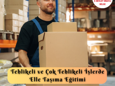 Tehlikeli Ve Çok Tehlikeli İşlerde Elle Taşıma Eğitimi Sertifika Programı Depoda Koli Taşıyan Çalışan